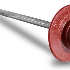 Ондулин Гвозди с литой шляпкой красные 100 шт