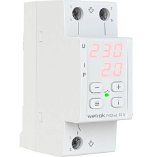 Реле напряжения с контролем тока Welrok VI-63 red